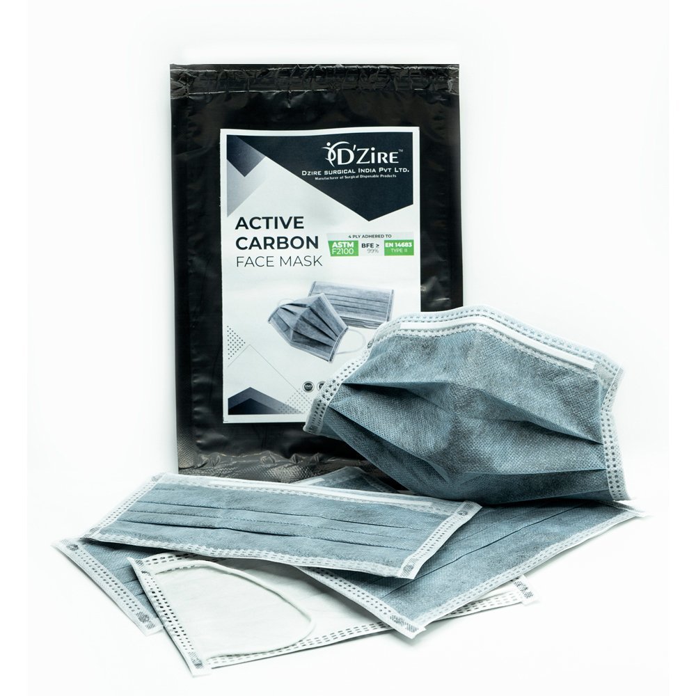 Active Carbon Face Mask / 4 Ply Facemask (Spunbond)